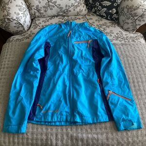 Women’s Free Country Windbreaker Blue/Purple/Orange Size Small EUC